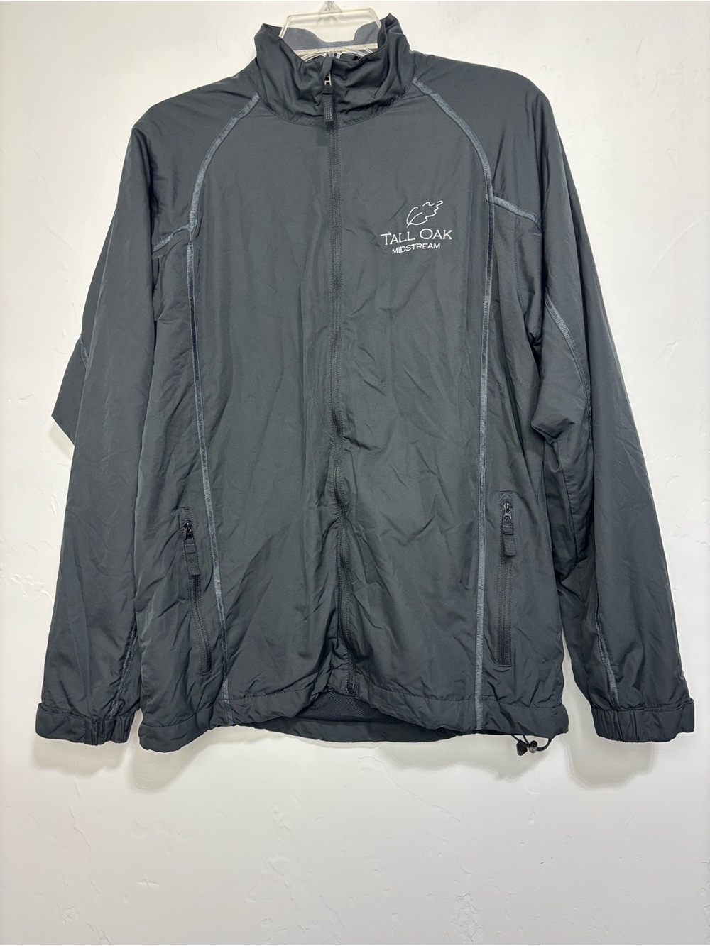 Nike Golf Dri-FIT Men's Black Full Zip Windbreaker Jacket Size Small CUSTOM